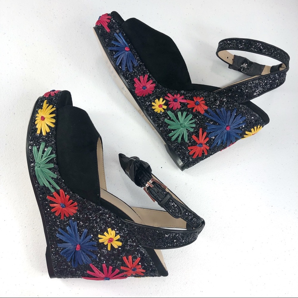 Botkier New York Jessie Wedge Sandals Size 6.5 - Picture 3 of 8